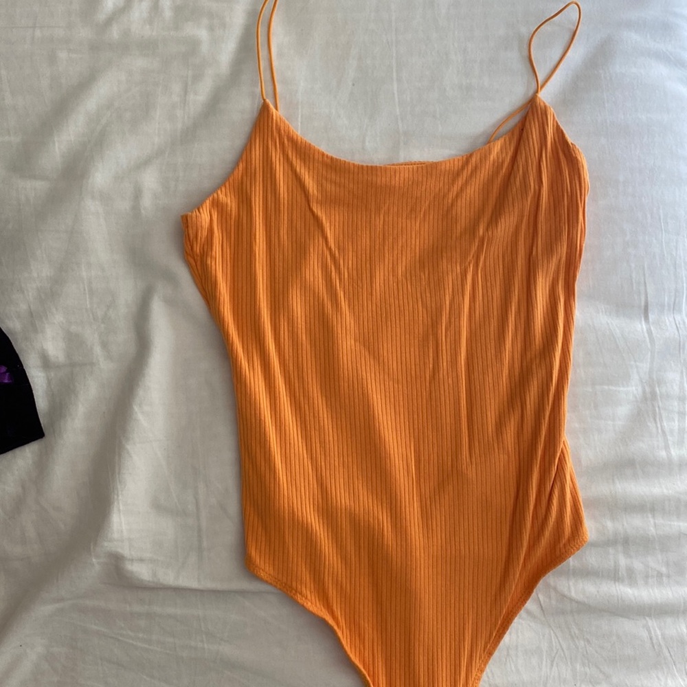 Garage orange bodysuit